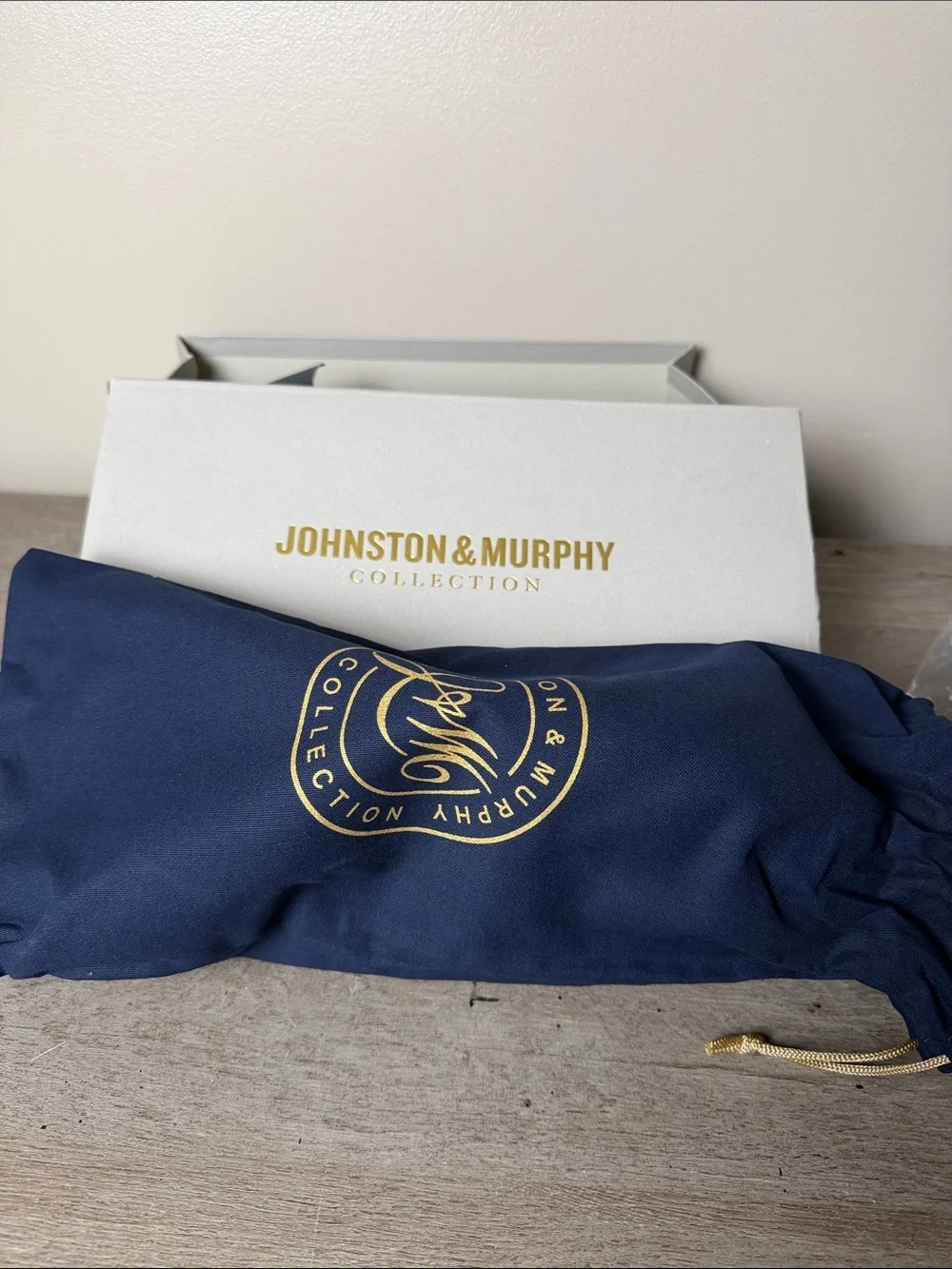 Johnston & Murphy Navy Italian Suede Bolivar Cap Toe with White Sole